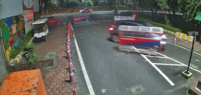 Woman pushes guard in dispute over car hitting divider in Noida Society video goes viral