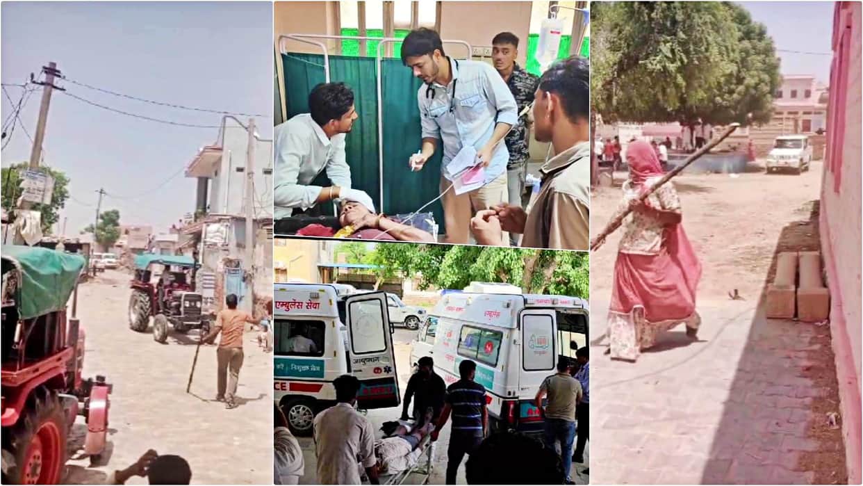 Nagaur Violent Clash Over Holi-Related Dispute: 7 Injured in Attacks Involving Campers-Tractors Stone-Pelting
