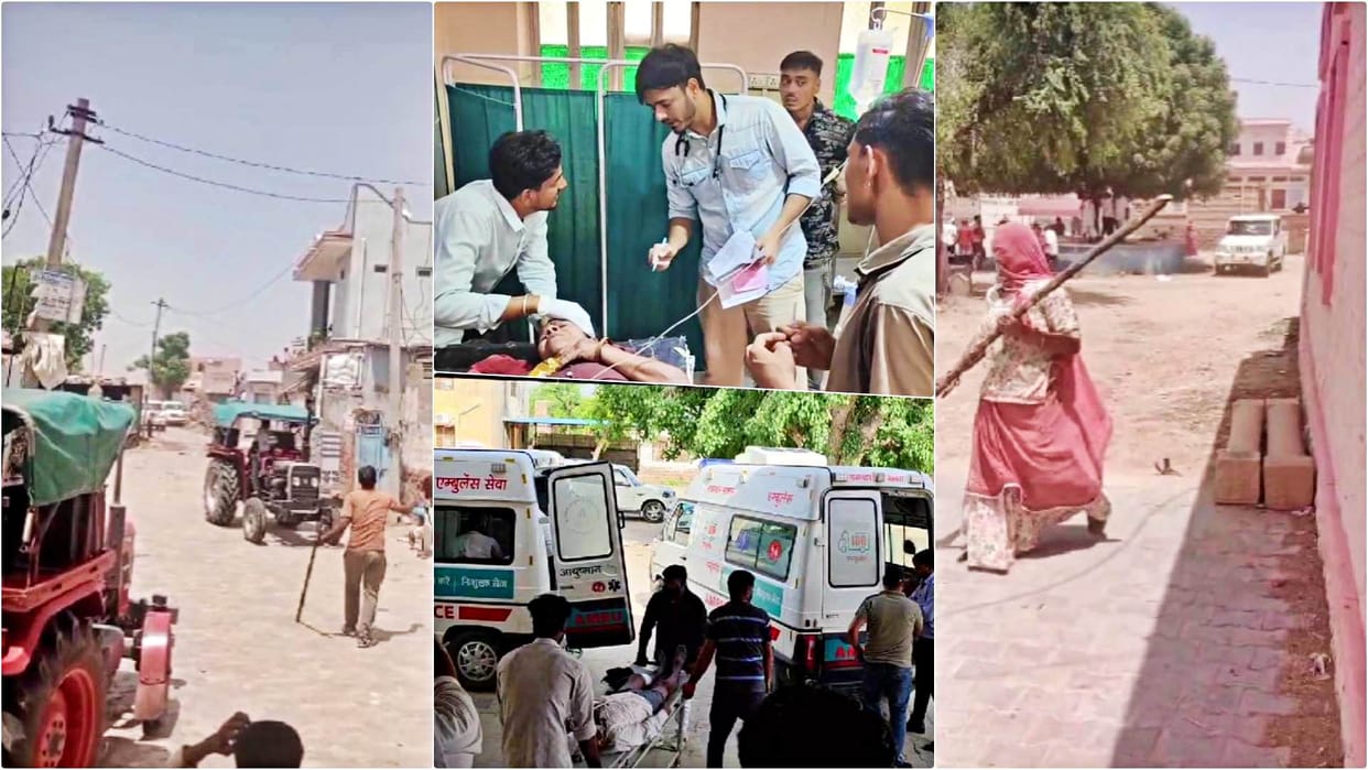 Nagaur Violent Clash Over Holi-Related Dispute: 7 Injured in Attacks Involving Campers-Tractors Stone-Pelting