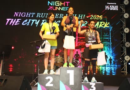 Night Runner Delhi 2026: The capital shines in the dark, hundreds of steps write a fitness story