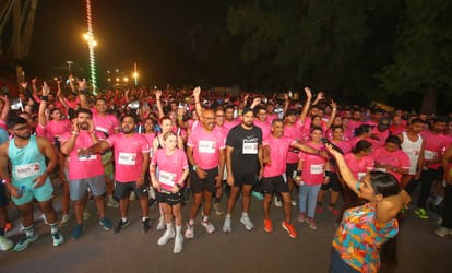 Night Runner Delhi 2026: The capital shines in the dark, hundreds of steps write a fitness story