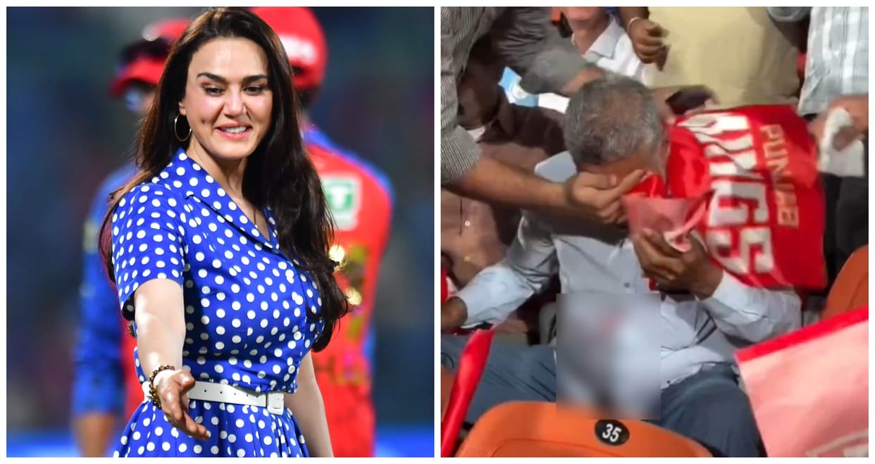 Preity Zinta Checks on Injured PBKS Fan, Promises Helmet on His Return to Stadium