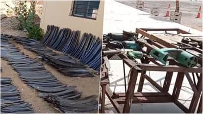 Rajsamand News: Massive cache of illegal weapons seized in Nathdwara, over 9,000 swords recovered; 3 arrested