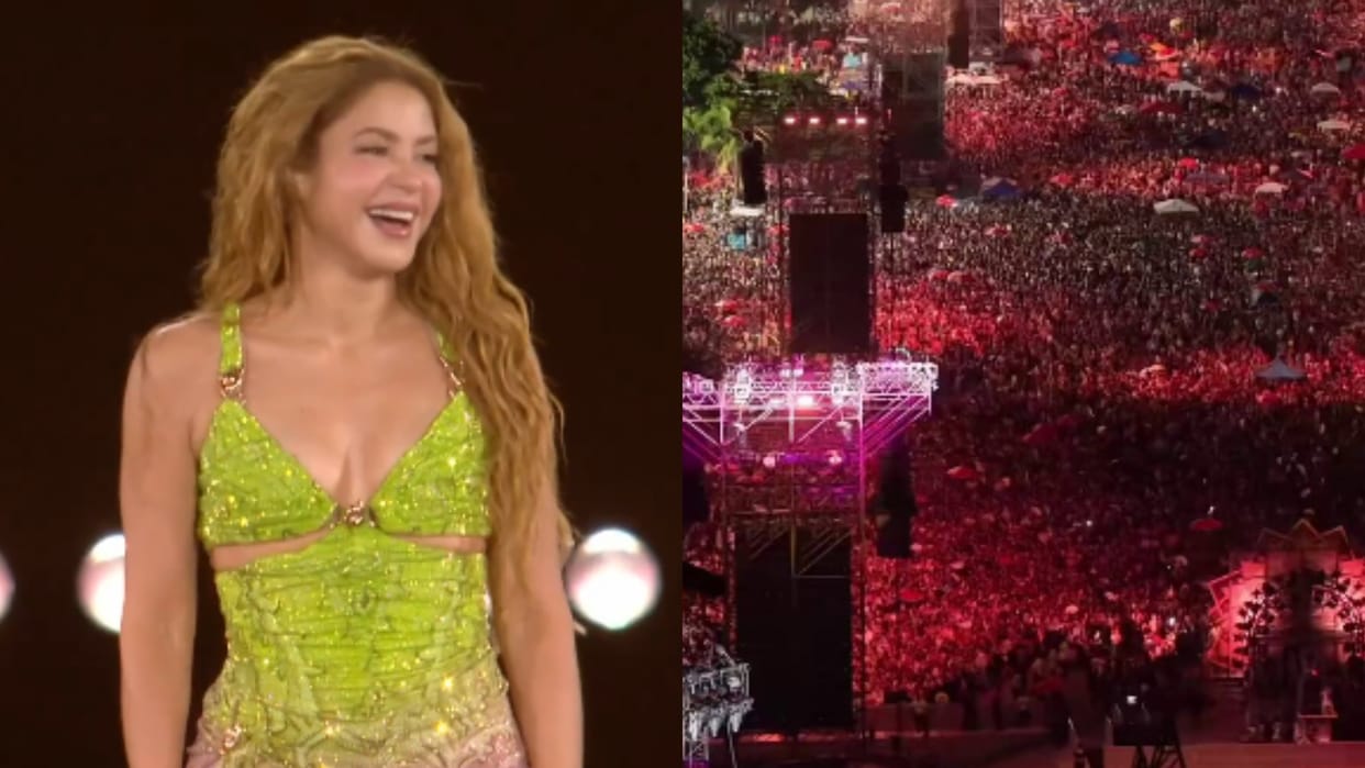 Singer Shakira Free Show In Rio de Janeiro 2 Million people attended Viral Video