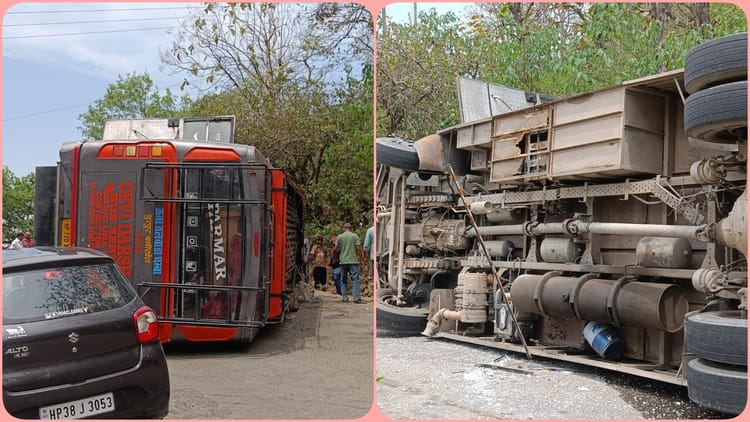 हिमाचल प्रदेश: चलती बस में ड्राइवर को आया हार्ट अटैक, नूरपुर में सड़क पर पलटी, कई घायल; अस्पताल में भर्ती