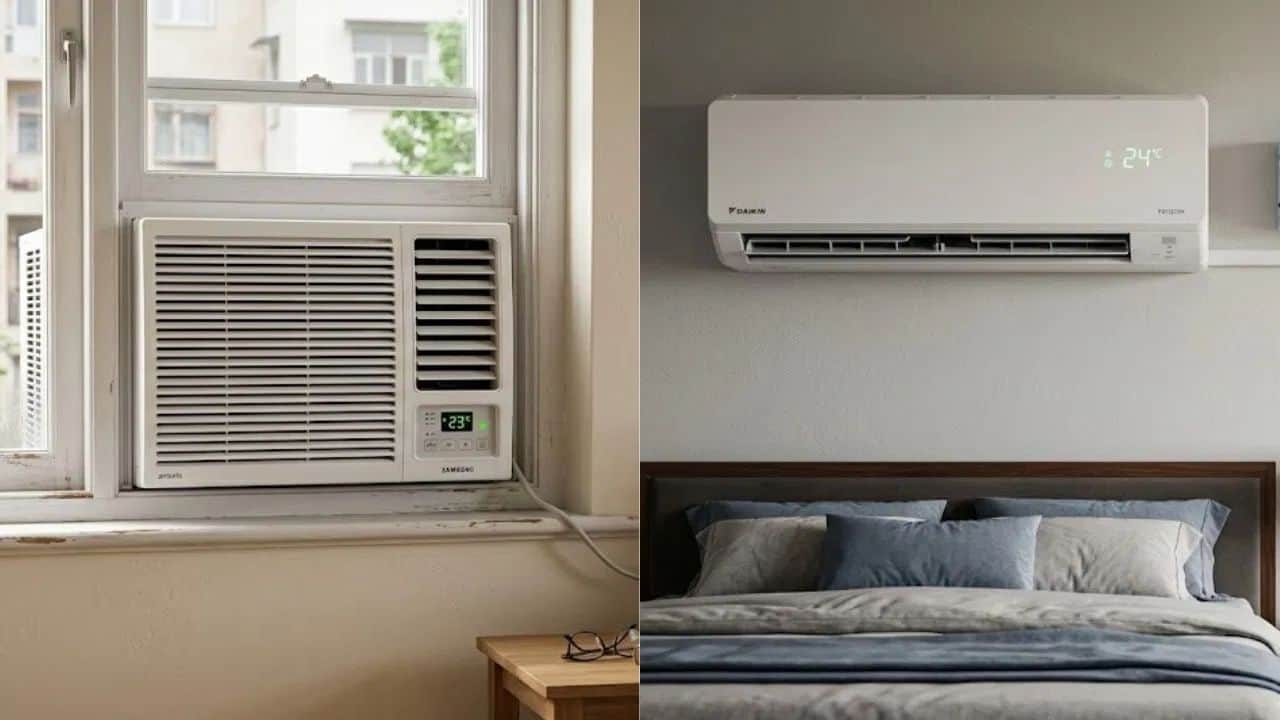 window vs split ac which is more safe based on technical specifications