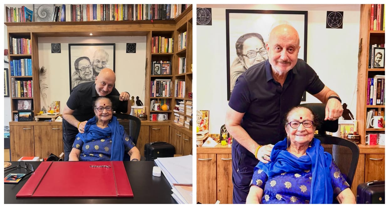 Anupam Kher recounts sweet office moment with mother Dulari
