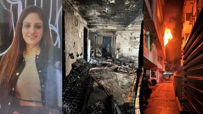 Delhi Fire Son had gone to Ujjain parent and brother perish in fire Shikha die while trying to save her mother