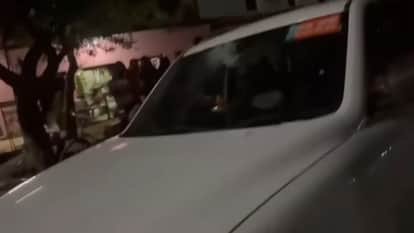 Stones pelted at cars of BJP District General Secretary and Minister in Etawah windows shattered