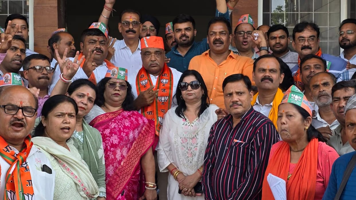 Kanpur City rejoices BJP historic victory Prakash Pal declares triumph nationalism good governance