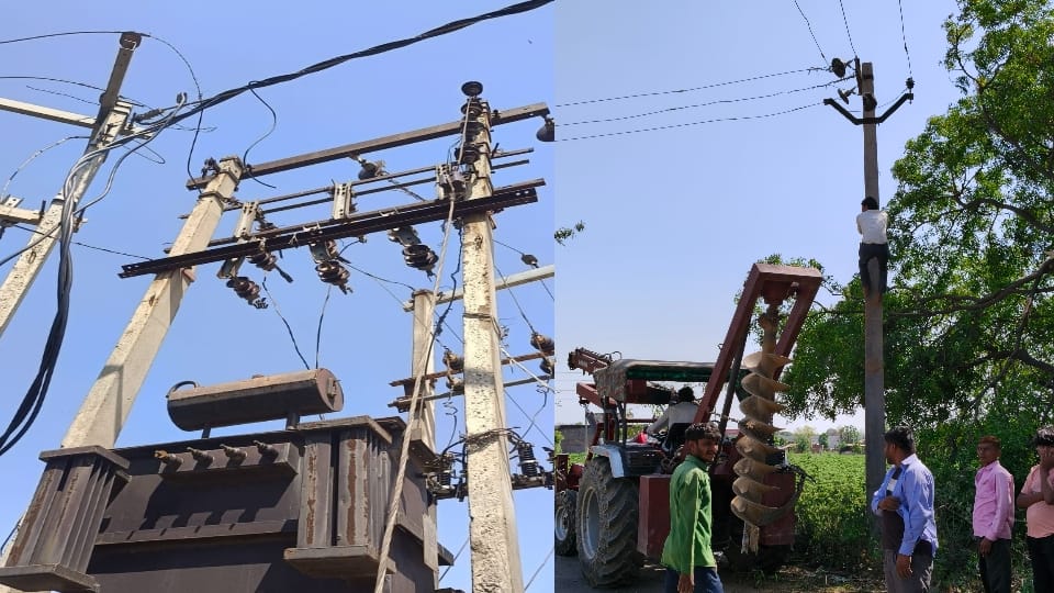 Baghpat: Farmer dies due to lightning, 65 pillars broken due to rain and storm, lights in 150 villages go off