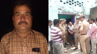 मनोज गंगवार का फाइल फोटो, उनके परिजनों से जानकारी लेती पुलिस