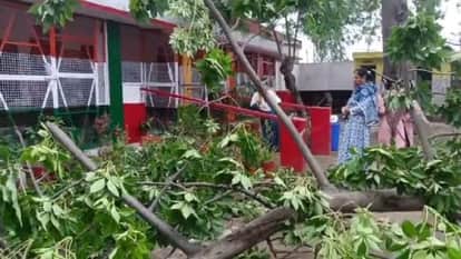 Bijnor: Storm and rain wreak havoc, more than 100 pillars broken, power cut for 16 hours in 70 villages
