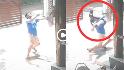 Miracle in Kerala: Brother Catches Sibling Falling from Roof; Heart-Stopping Video Goes Viral