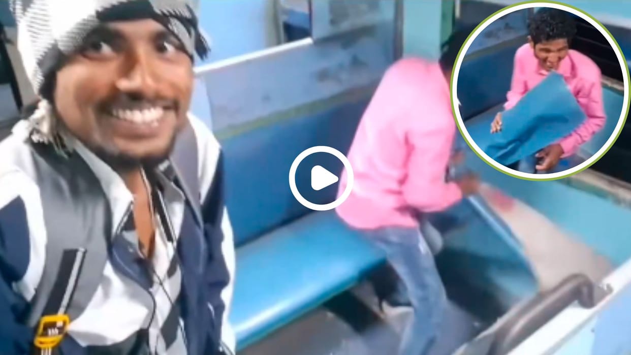 Group of Youths Vandalize Train Seats Public Outrage Over Damage to Railway Property