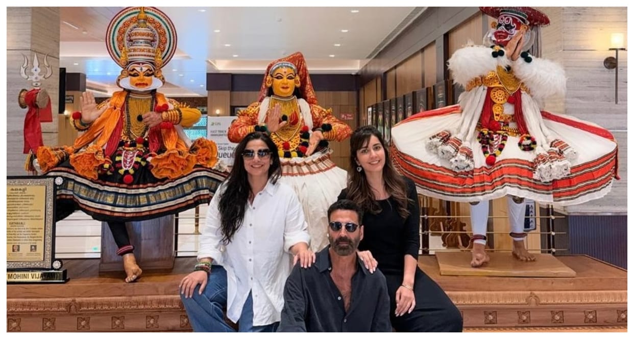 Akshay Kumar Wraps Kerala Schedule For Anees Bazmee Next Poses With Vidya Balan Raashii Khanna