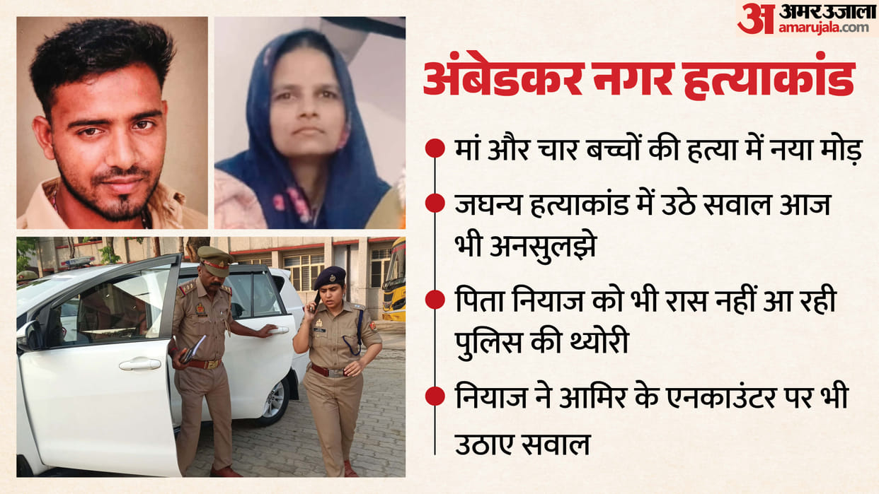 Ambedkarnagar murder Case Niyaz Questions Encounter of Aamir who Kill Four Children and Mother