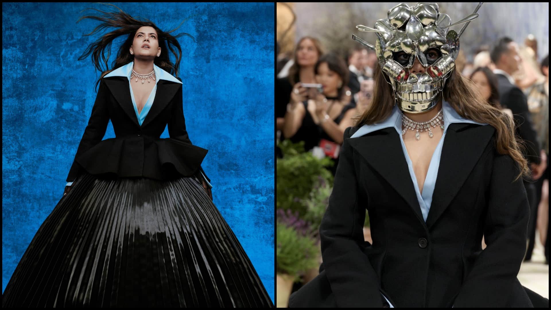 Ananya Birla Met Gala 2026 Look Metallic Mask Pictures Robert Wun Subodh Gupta