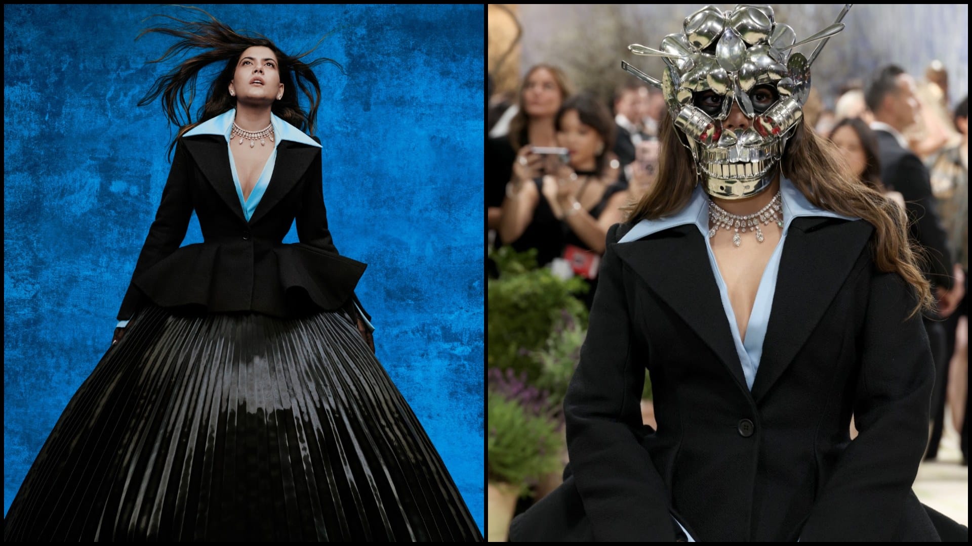 Ananya Birla Met Gala 2026 Look Metallic Mask Pictures Robert Wun Subodh Gupta