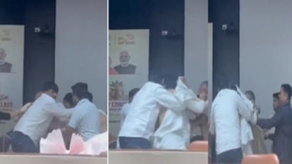 अटल सभागार में हंगामा