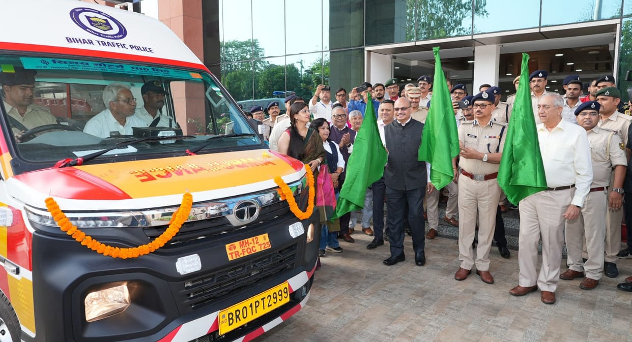 Big boost for Patna Traffic Police two ambulances added immediate help to be available in emergencies