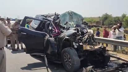 Five people died in an accident on the Kundli-Manesar-Palwal Expressway