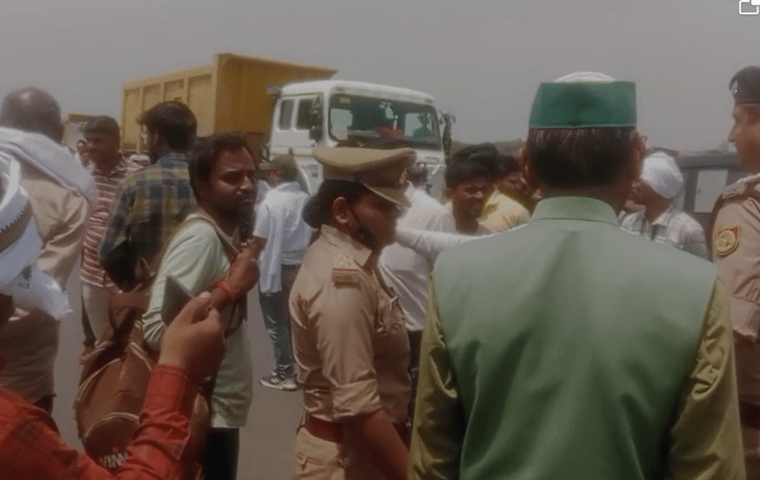 Hamirpur Woman crushed to death by a bus while  way to her nephew's Tilak ceremony