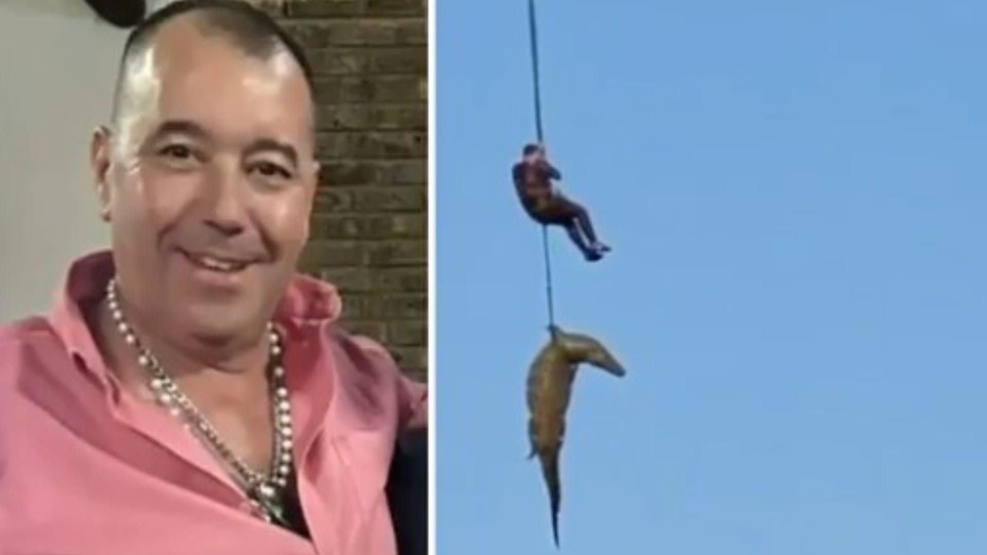 South africa Police airlift a crocodile with the body of a 59 yo businessman gabriel batista inside