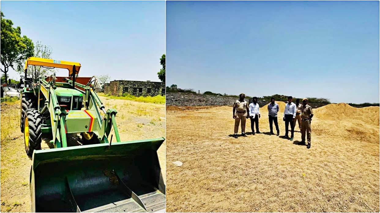 Sirohi News: Crackdown on Illegal Mining 1,345 Metric Tons of Gravel and 10 Vehicles Seized 7 FIRs Registered