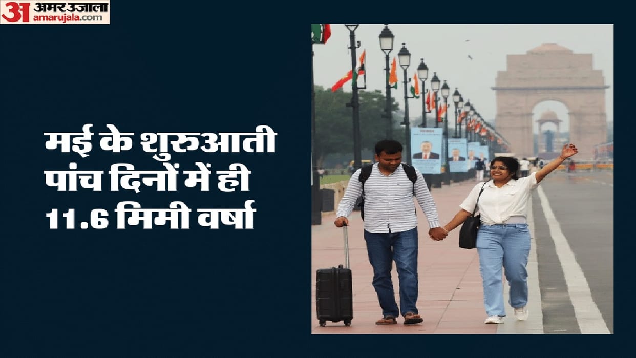 Delhi temperature drops by up to five degree due to rain