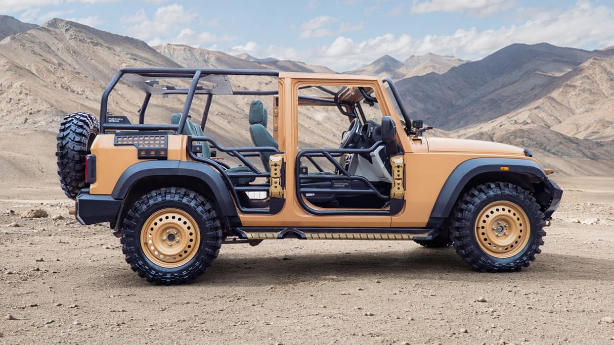 Mahindra Unveils Rugged Defence ATV Based on Thar Roxx, Built for Extreme Terrain Operations