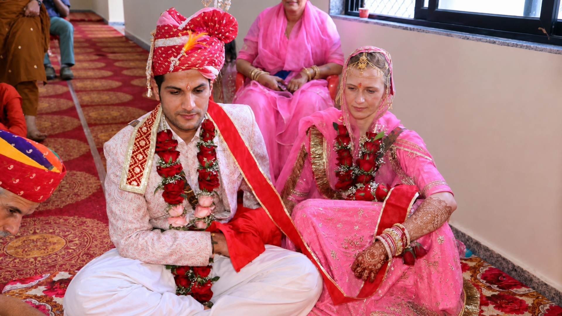 Unique Wedding in Nagaur: Farmer Son Marries US Investment Banker Foreign Bride in Rajasthani Attire