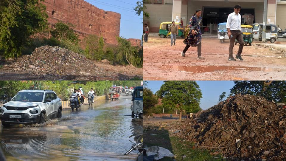 Dug-Up Roads Turn to Mud After Rain Chaos Near Raja Mandi Station