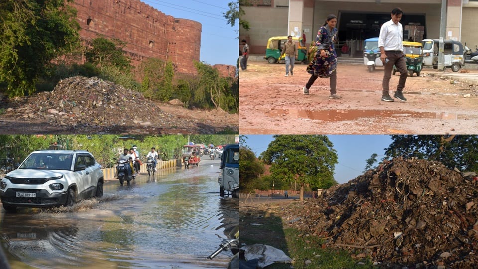 Dug-Up Roads Turn to Mud After Rain Chaos Near Raja Mandi Station