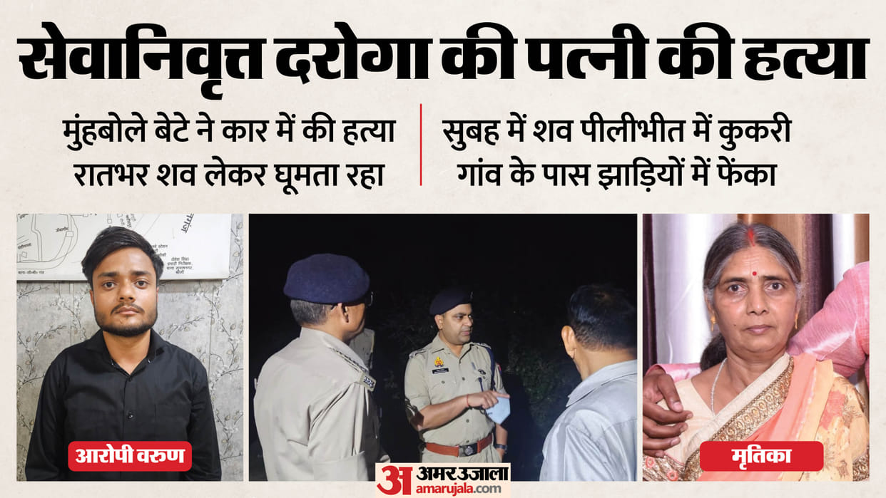 Bareilly Murder Case Adopted Son Murders Retired Sub-Inspector Wife After She Called Him Greedy