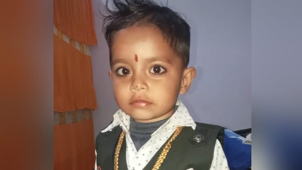 Meerut: 18 month old child playing outside the house drowned in the pond, search was on in the village