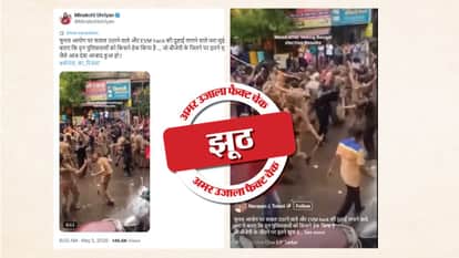 Video of policeman dancing during Ganesh immersion is being shared as a link to West Bengal elections