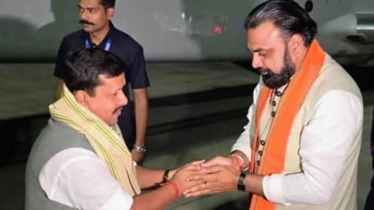 Home Minister Amit Shah reached Patna to attend swearing-in ceremony Gandhi Maidan patna Bihar News NDA party