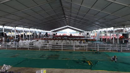 Home Minister Amit Shah reached Patna to attend swearing-in ceremony Gandhi Maidan patna Bihar News NDA party