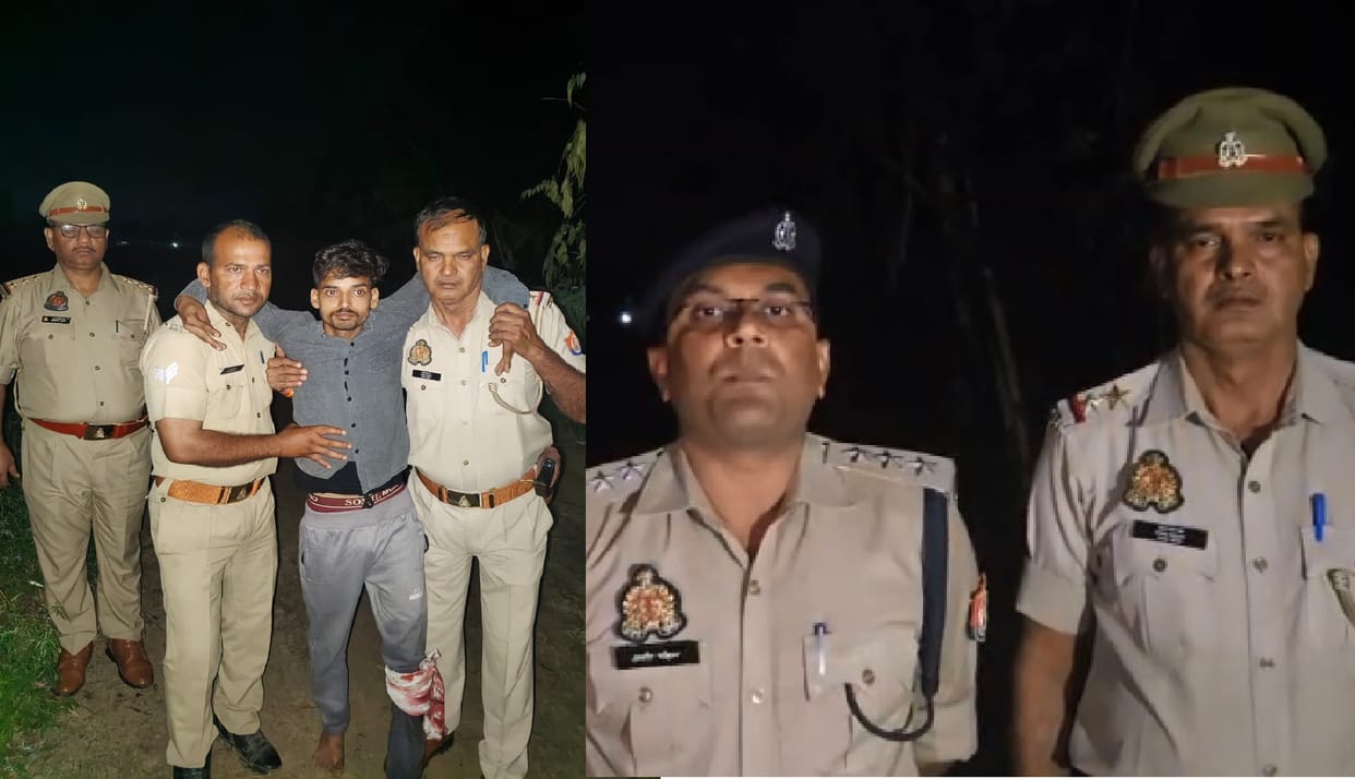 Hardoi Wanted Criminal Carrying Reward of 1.5 Lakh Injured in Encounter Sustains Gunshot Wound to the Leg