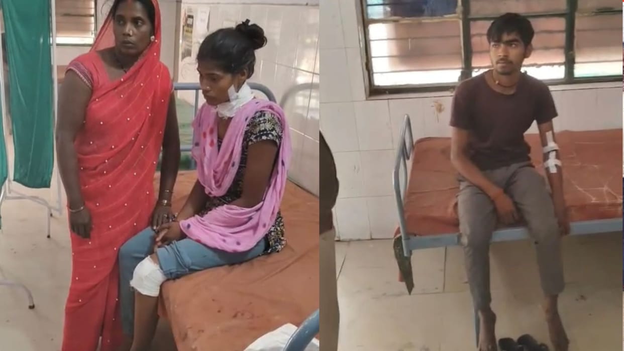 Leopard attacks in Maharajganj, three people including a woman seriously injured