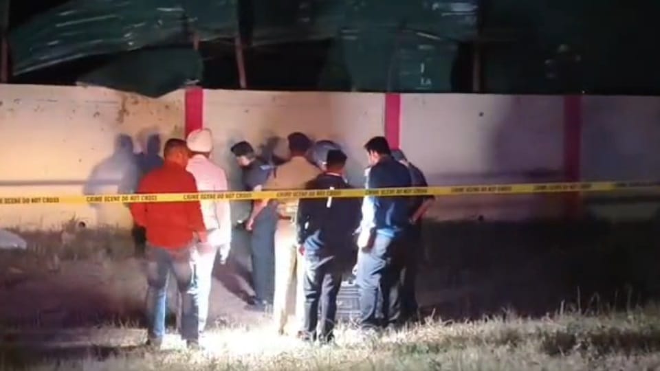 Blast in Punjab Explosion Outside Army Camp khasa in Amritsar Tin Sheets Damaged