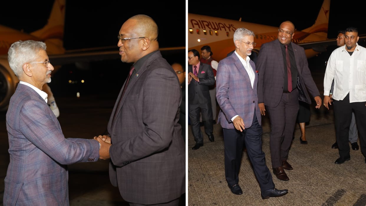 EAM Jaishankar arrives in Suriname, to hold bilateral talks with top leadership