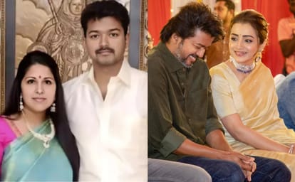 shahrukh khan and vijay thalapathy dance viral video with ex wife sangeetha and trisha krishnan