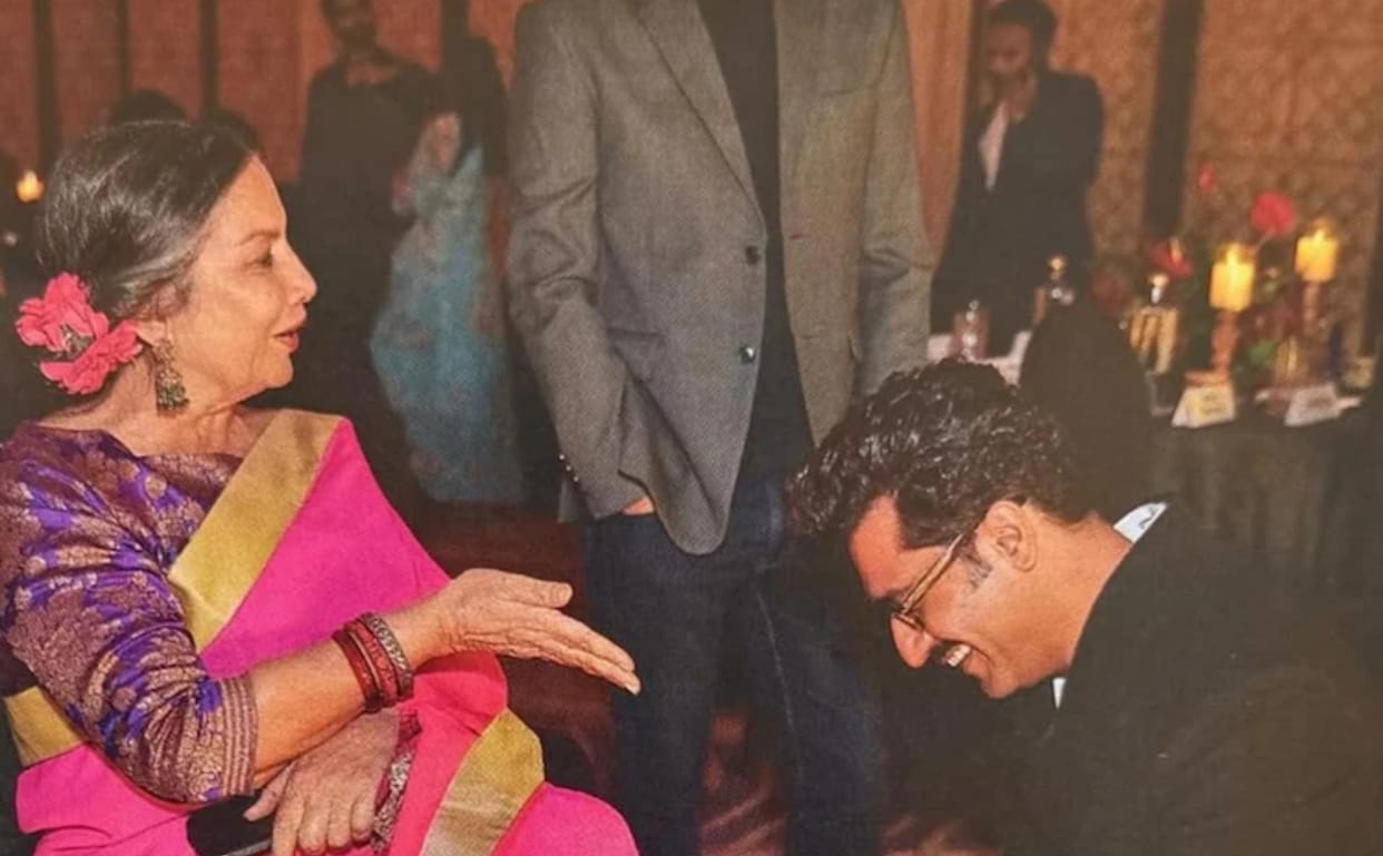 shabana azmi shared photo with vicky kaushal made actor himself and netizens laugh