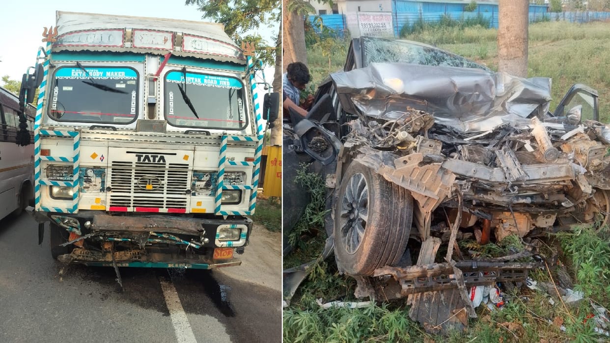 Three died in Gurugram truck car collision