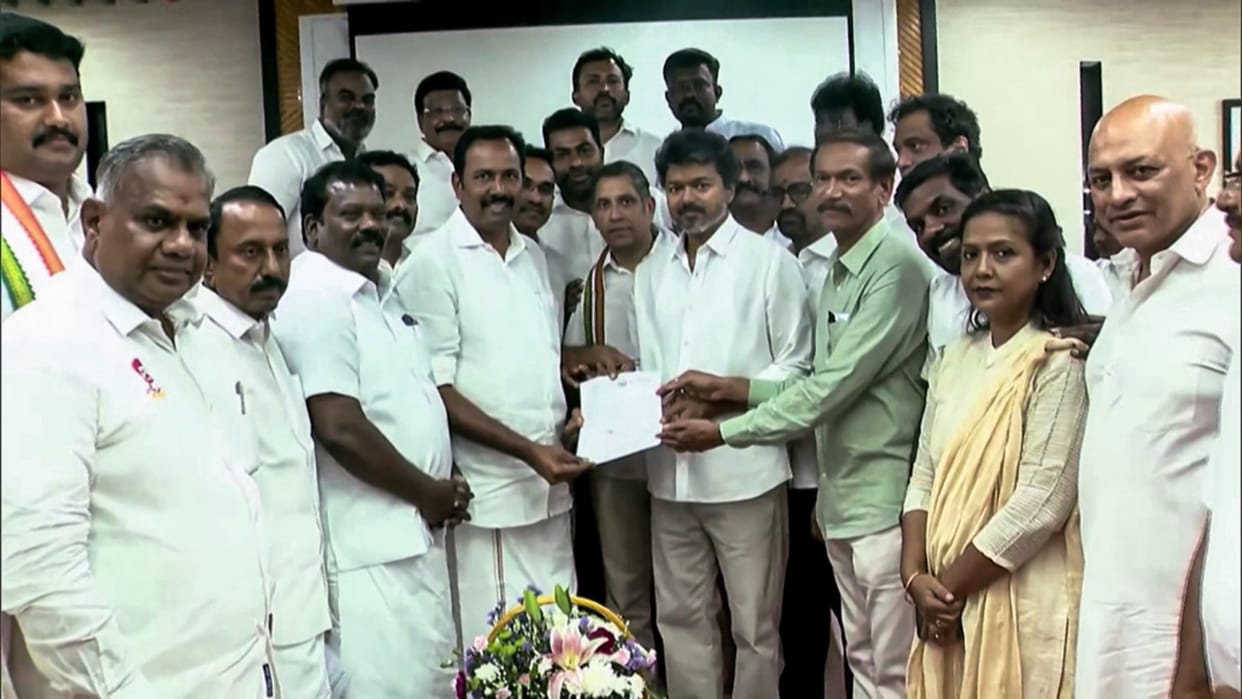 congress supports tvk tamil nadu alliance future elections bjp reaction india bloc split
