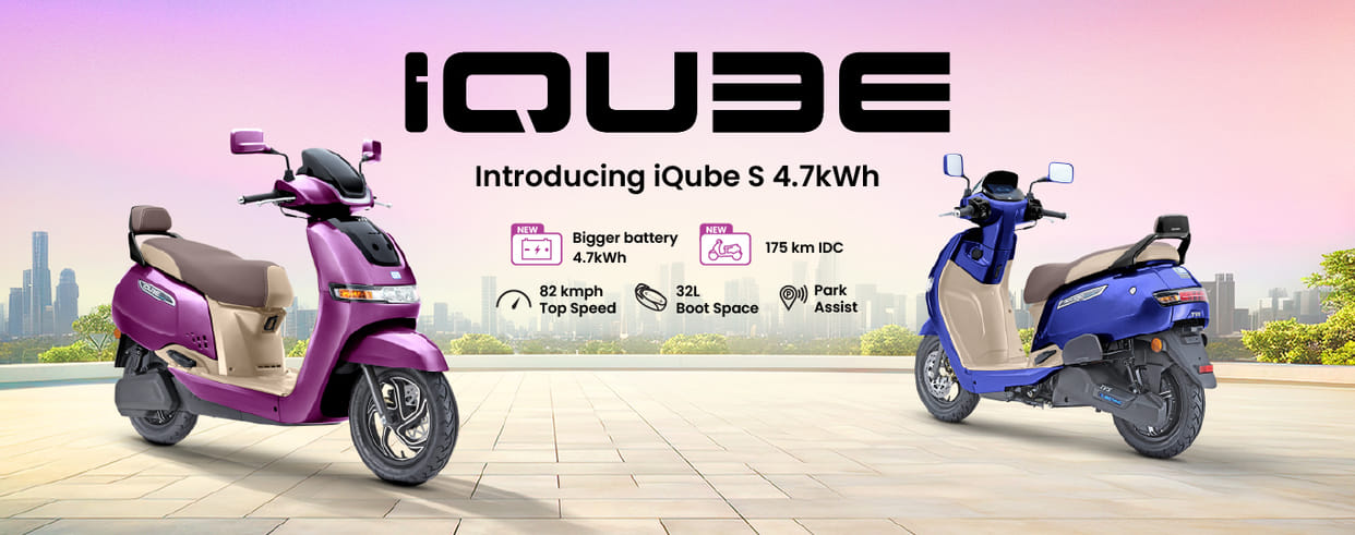TVS Launches iQube S 4.7 kWh Variant with 175 km Range to Strengthen EV Market Lead