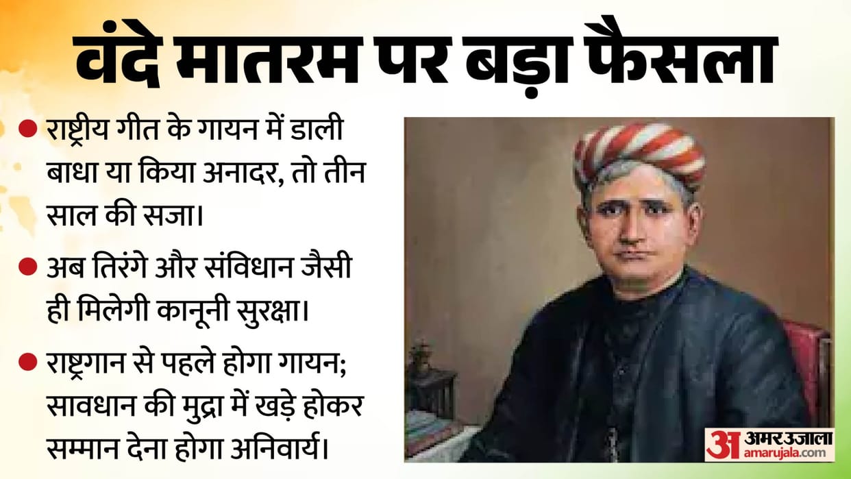 vande mataram insult punishable offence Union Cabinet approval