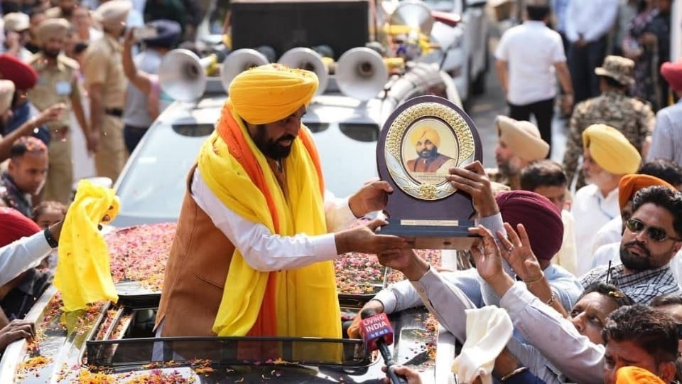 सीएम मान की शुकराना यात्रा शुरू